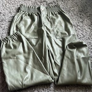 Forever 21 leather joggers